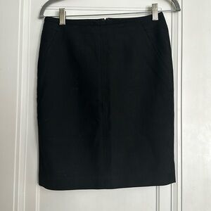 LOFT Black Pencil Skirt, Size 4P